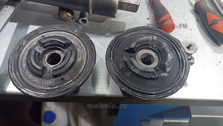 Сравнение новой и старой опоры Сравнение новой и старой опоры