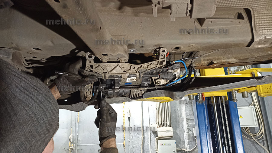 Отсоединяем узел