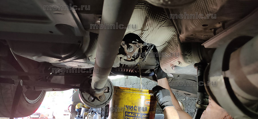 Муфта Халдекс Тигуан, замена масла с разборкой и промывкой