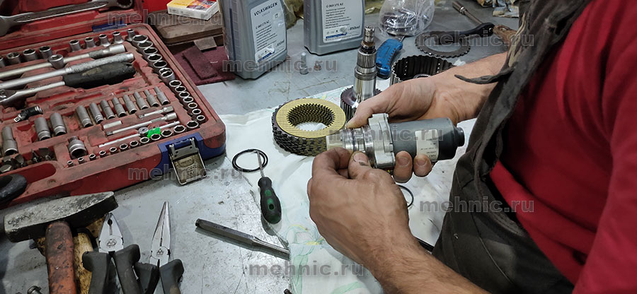 Муфта Халдекс Тигуан, замена масла с разборкой и промывкой