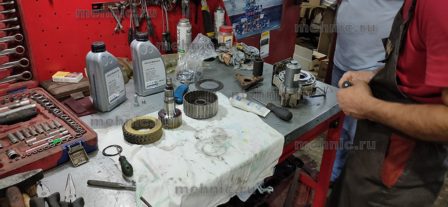 Муфта Халдекс Тигуан, замена масла с разборкой и промывкой