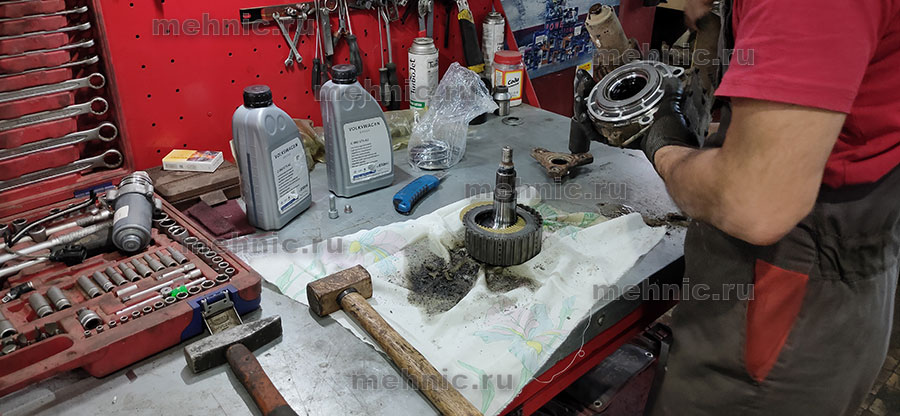 Муфта Халдекс Тигуан, замена масла с разборкой и промывкой